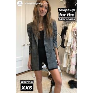 something navy plaid blazer